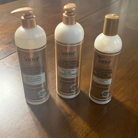 SUAVE Natural Shea Butter & Pure Coconut Oil Set of 3 *NEW* - Picture 1 of 2